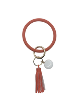 Load image into Gallery viewer, Round Silicone Bangle Keyring
